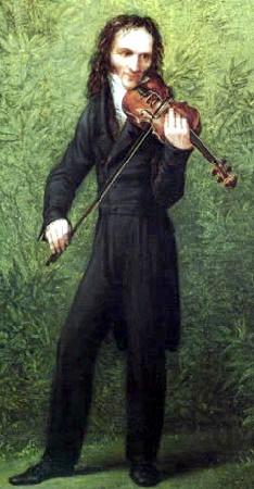 Portrait of Niccolo Paganini, Georg Friedrich Kersting